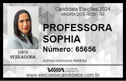 Candidato PROFESSORA SOPHIA 2024 - ANGRA DOS REIS - Eleições