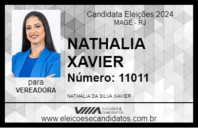 Candidato NATHALIA XAVIER 2024 - MAGÉ - Eleições