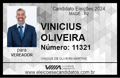 Candidato VINICIUS OLIVEIRA 2024 - MAGÉ - Eleições