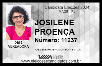 Candidato JOSILENE PROENÇA 2024 - MAGÉ - Eleições