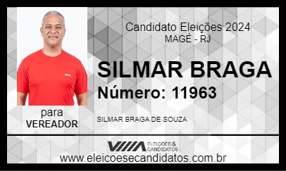 Candidato SILMAR BRAGA 2024 - MAGÉ - Eleições