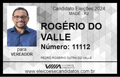 Candidato ROGÉRIO DO VALLE 2024 - MAGÉ - Eleições