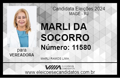 Candidato MARLI DA SOCORRO 2024 - MAGÉ - Eleições