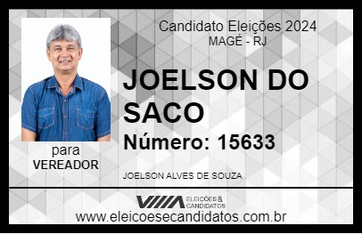 Candidato JOELSON DO SACO 2024 - MAGÉ - Eleições