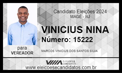 Candidato VINICIUS NINA 2024 - MAGÉ - Eleições