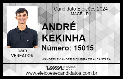 Candidato ANDRÉ KEKINHA 2024 - MAGÉ - Eleições