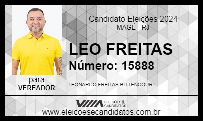 Candidato LEO FREITAS 2024 - MAGÉ - Eleições