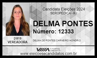 Candidato DELMA PONTES 2024 - SEROPÉDICA - Eleições