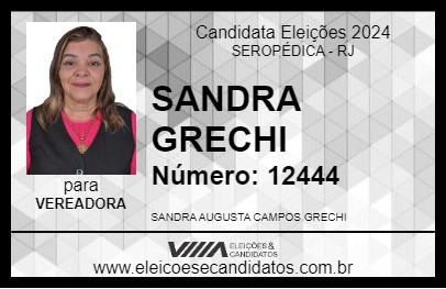 Candidato SANDRA GRECHI 2024 - SEROPÉDICA - Eleições