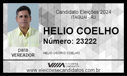 Candidato HELIO COELHO 2024 - ITAGUAÍ - Eleições