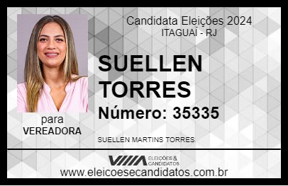 Candidato SUELLEN TORRES 2024 - ITAGUAÍ - Eleições