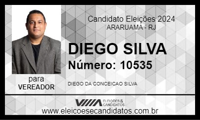 Candidato DIEGO SILVA 2024 - ARARUAMA - Eleições