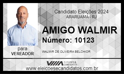 Candidato AMIGO WALMIR 2024 - ARARUAMA - Eleições