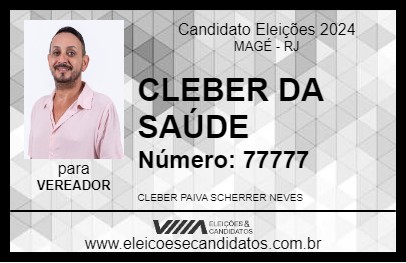 Candidato CLEBER DA SAÚDE 2024 - MAGÉ - Eleições