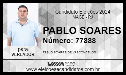 Candidato PABLO VASCONCELOS 2024 - MAGÉ - Eleições