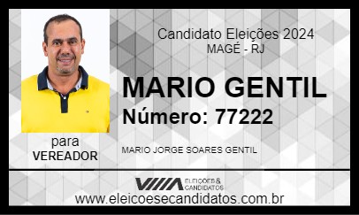 Candidato MARIO GENTIL 2024 - MAGÉ - Eleições