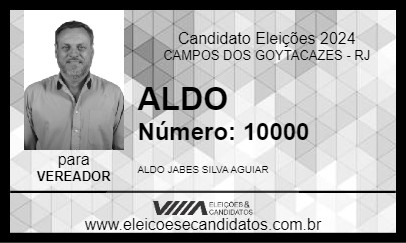 Candidato ALDO 2024 - CAMPOS DOS GOYTACAZES - Eleições