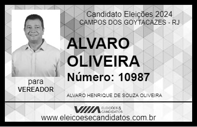 Candidato ALVARO OLIVEIRA 2024 - CAMPOS DOS GOYTACAZES - Eleições