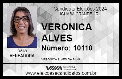 Candidato VERONICA ALVES 2024 - IGUABA GRANDE - Eleições