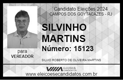 Candidato SILVINHO MARTINS 2024 - CAMPOS DOS GOYTACAZES - Eleições