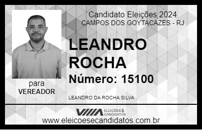 Candidato LEANDRO ROCHA 2024 - CAMPOS DOS GOYTACAZES - Eleições