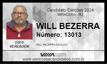 Candidato WILL BEZERRA 2024 - MIRACEMA - Eleições