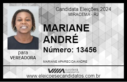 Candidato MARIANE ANDRÉ 2024 - MIRACEMA - Eleições