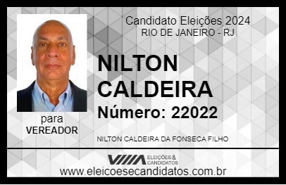 Candidato NILTON CALDEIRA 2024 - RIO DE JANEIRO - Eleições