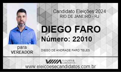 Candidato DIEGO FARO 2024 - RIO DE JANEIRO - Eleições