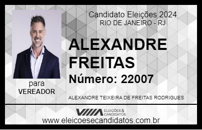 Candidato ALEXANDRE FREITAS 2024 - RIO DE JANEIRO - Eleições