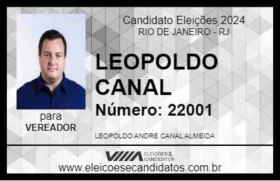 Candidato LEOPOLDO CANAL 2024 - RIO DE JANEIRO - Eleições