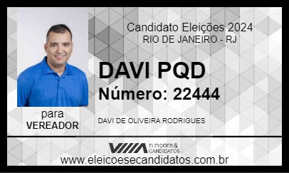 Candidato DAVI PQD 2024 - RIO DE JANEIRO - Eleições