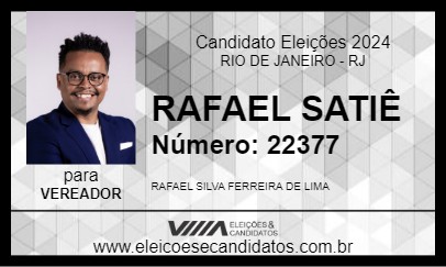 Candidato RAFAEL SATIÊ 2024 - RIO DE JANEIRO - Eleições