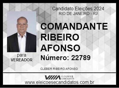 Candidato COMANDANTE RIBEIRO AFONSO 2024 - RIO DE JANEIRO - Eleições