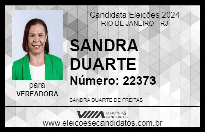 Candidato SANDRA DUARTE 2024 - RIO DE JANEIRO - Eleições