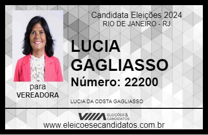 Candidato LUCIA GAGLIASSO 2024 - RIO DE JANEIRO - Eleições