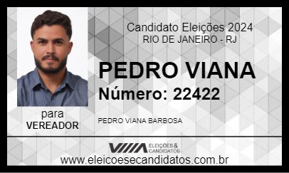 Candidato PEDRO VIANA 2024 - RIO DE JANEIRO - Eleições