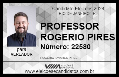 Candidato PROFESSOR ROGERIO PIRES 2024 - RIO DE JANEIRO - Eleições