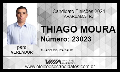 Candidato THIAGO MOURA 2024 - ARARUAMA - Eleições