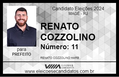 Candidato RENATO COZZOLINO 2024 - MAGÉ - Eleições