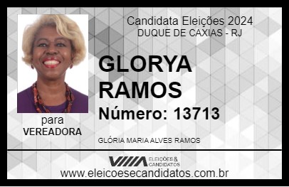 Candidato GLORYA RAMOS 2024 - DUQUE DE CAXIAS - Eleições