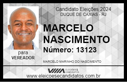 Candidato MARCELO NASCIMENTO 2024 - DUQUE DE CAXIAS - Eleições