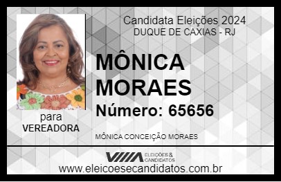 Candidato MÔNICA MORAES 2024 - DUQUE DE CAXIAS - Eleições