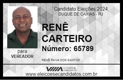 Candidato RENÊ CARTEIRO 2024 - DUQUE DE CAXIAS - Eleições