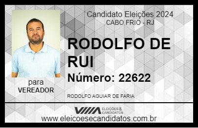 Candidato RODOLFO DE RUI 2024 - CABO FRIO - Eleições