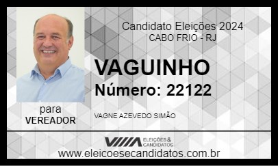 Candidato VAGUINHO 2024 - CABO FRIO - Eleições