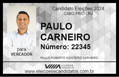 Candidato PAULO CARNEIRO 2024 - CABO FRIO - Eleições