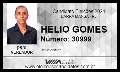 Candidato HELIO GOMES 2024 - BARRA MANSA - Eleições