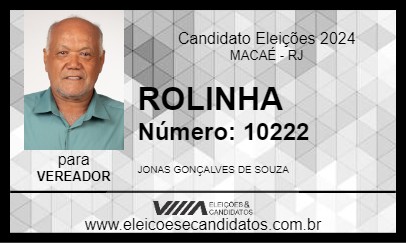 Candidato ROLINHA 2024 - MACAÉ - Eleições