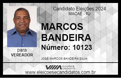 Candidato MARCOS BANDEIRA 2024 - MACAÉ - Eleições